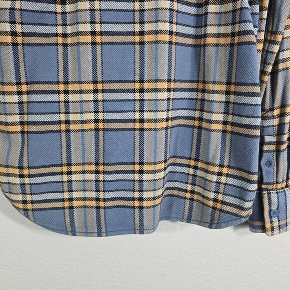 Superdry Flannel Button Up Shirt Men Large Plaid Collared Heavyweight Pockets - Picture 7 of 16